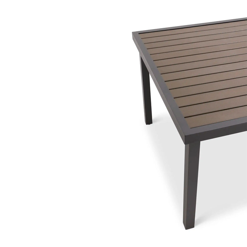 Mesa 42x72 Inch Rectangle Graphite/Taupe Poly Top Dining Table - The Great Escape