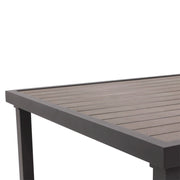 Mesa 42x72 Inch Rectangle Graphite/Taupe Poly Top Dining Table - The Great Escape