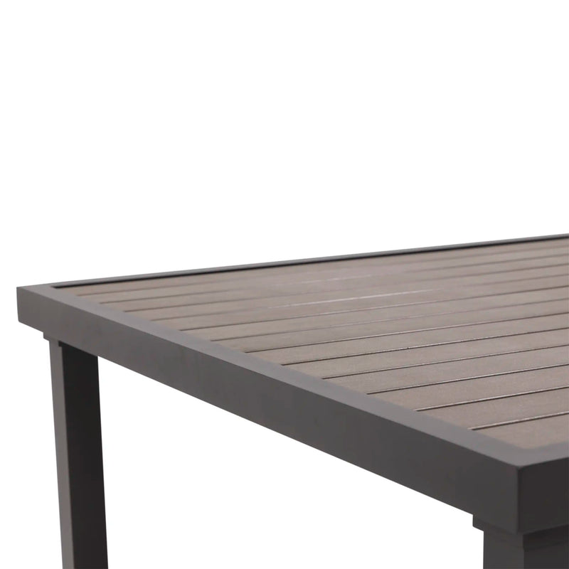 Mesa 42x72 Inch Rectangle Graphite/Taupe Poly Top Dining Table - The Great Escape