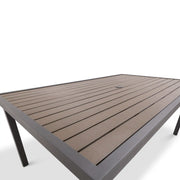 Mesa 42x72 Inch Rectangle Graphite/Taupe Poly Top Dining Table - The Great Escape