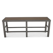 Picture of St. Kitts Plank Counter Height Bench - Graphite