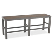 Picture of St. Kitts Plank Counter Height Bench - Graphite