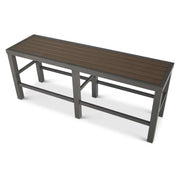 Picture of St. Kitts Plank Counter Height Bench - Graphite