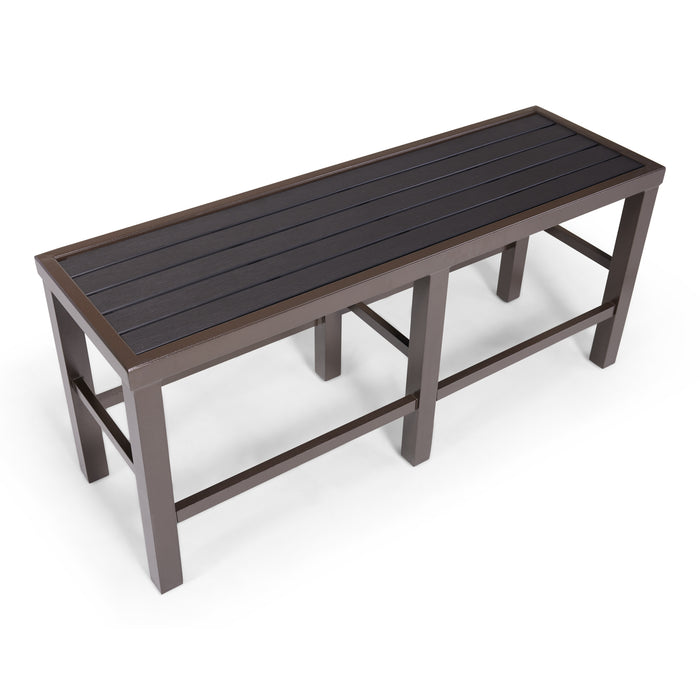 Picture of St. Kitts Poly plank Counter Height Bench