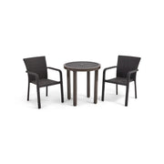 St. Kitts Sling 3 Piece Woven Bistro Group - The Great Escape