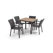 St. Kitts 5 Piece Woven Dining Group - The Great Escape