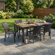 St. Kitts 7 Piece Woven Dining Group - The Great Escape