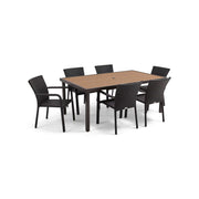 St. Kitts 7 Piece Woven Dining Group - The Great Escape