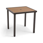 Mesa 36 Inch Square Scoria Willow Poly Plank Counter Height Table - The Great Escape