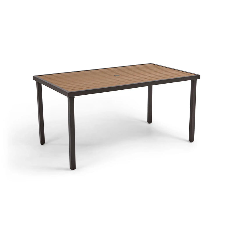 Mesa 42x72 Inch Rectangle Scoria Willow Poly Plank Counter Height Table The Great Escape