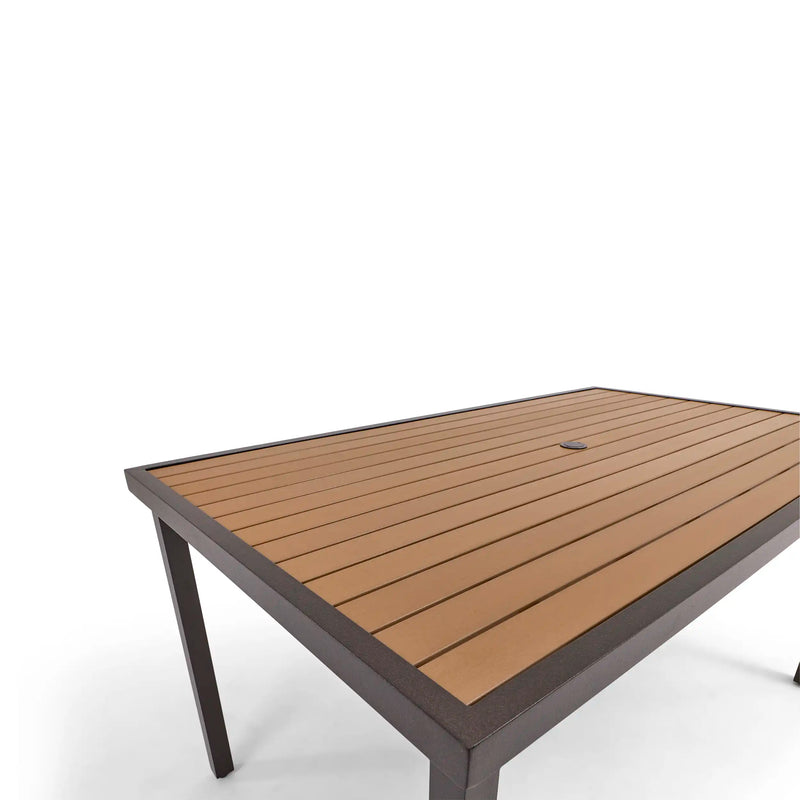 Mesa 42x72 Inch Rectangle Scoria Willow Poly Plank Counter Height Table The Great Escape