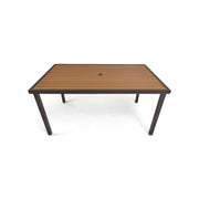 Mesa 42x72 Inch Rectangle Scoria Willow Poly Plank Counter Height Table The Great Escape