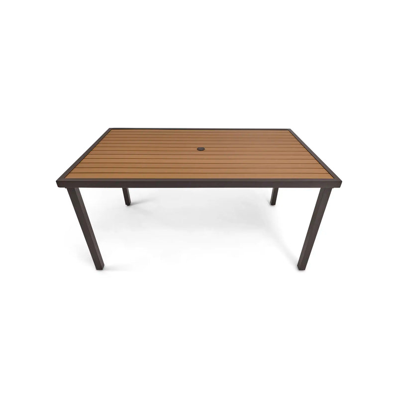 Mesa 42x72 Inch Rectangle Scoria Willow Poly Plank Counter Height Table The Great Escape