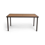 Mesa 42x72 Inch Rectangle Scoria Willow Poly Plank Counter Height Table The Great Escape
