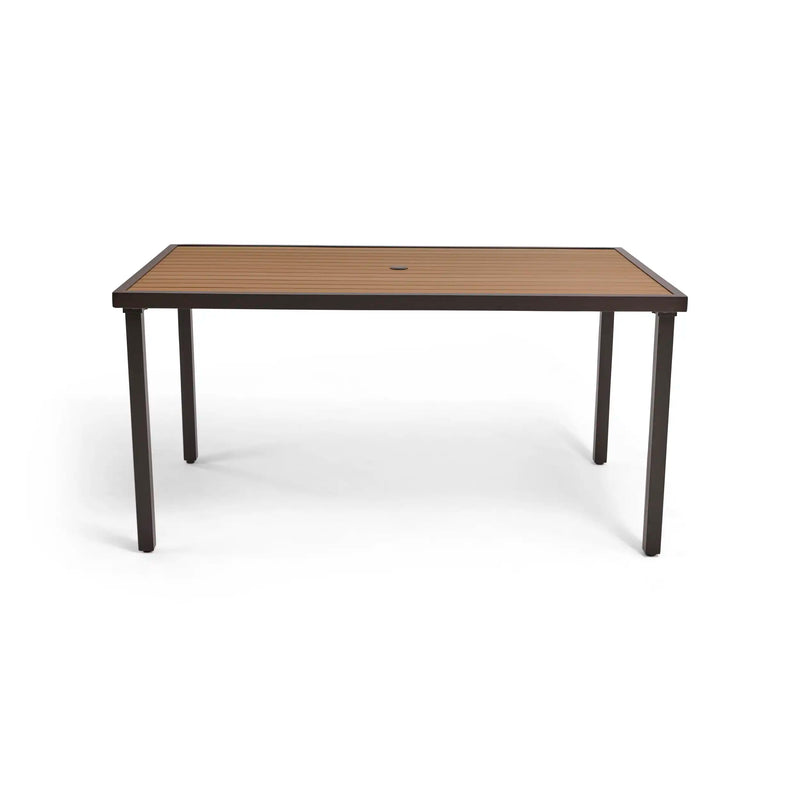 Mesa 42x72 Inch Rectangle Scoria Willow Poly Plank Counter Height Table The Great Escape