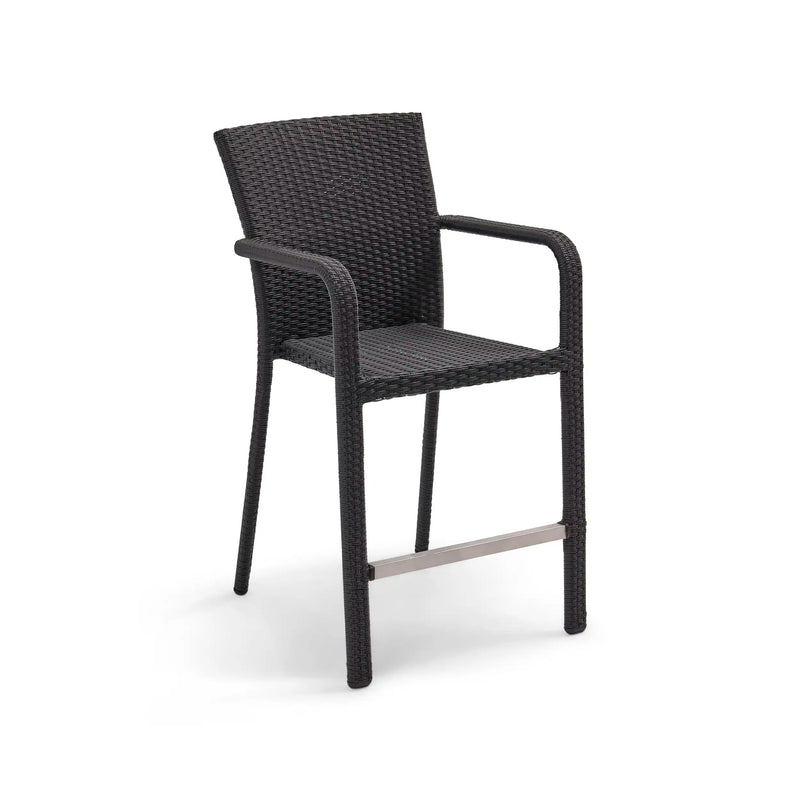 St. Kitts Woven Roasted Pecan Counter Height Stool - The Great Escape