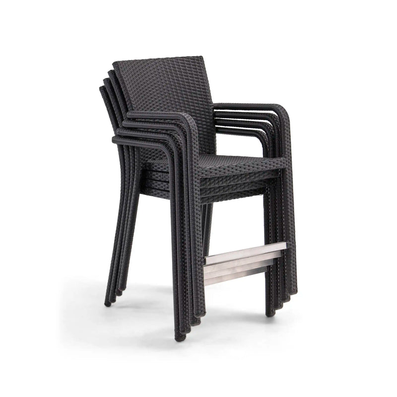 St. Kitts Woven Roasted Pecan Counter Height Stool - The Great Escape