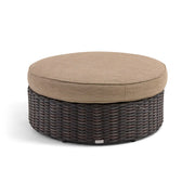 St. Kitts 42" Round Cushioned Ottoman - Mirage Latte - The Great Escape
