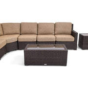 St. Kitts 9 Piece Mirage Latte Sectional Chat Group - The Great Escape