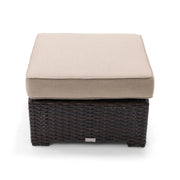 St. Kitts 26" Square Cushioned Ottoman - Lifeguard Ostrich - The Great Escape