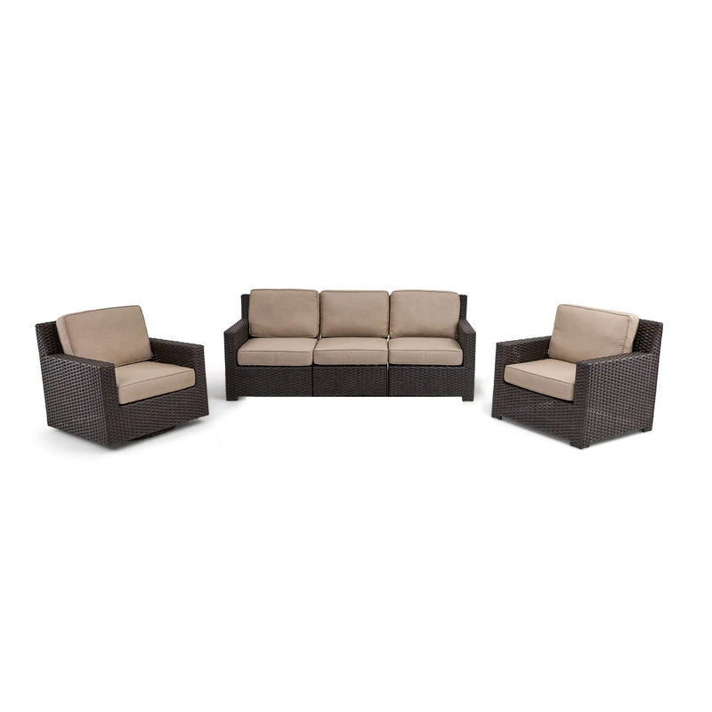 St. Kitts 3 Piece Lifeguard Ostrich Sofa Group - The Great Escape