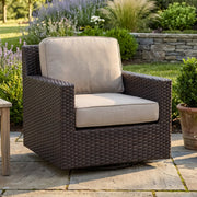 St. Kitts Cushioned Swivel Glider - Lifeguard Ostrich - The Great Escape