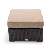 St. Kitts 26" Square Cushioned Ottoman - Mirage Latte - The Great Escape