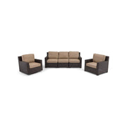 St. Kitts 3 Piece Mirage Latte Sofa Group - The Great Escape