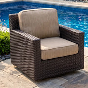 St. Kitts Mirage Latte Swivel Glider - The Great Escape
