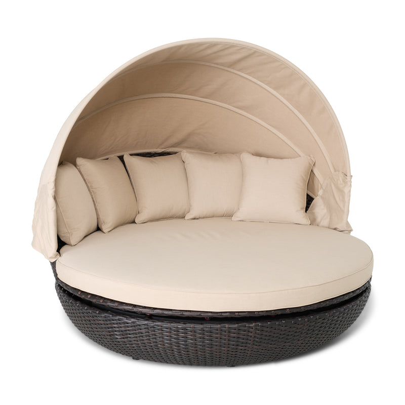 79" Round Swivel Daybed W/ Canopy - The Great Escape
