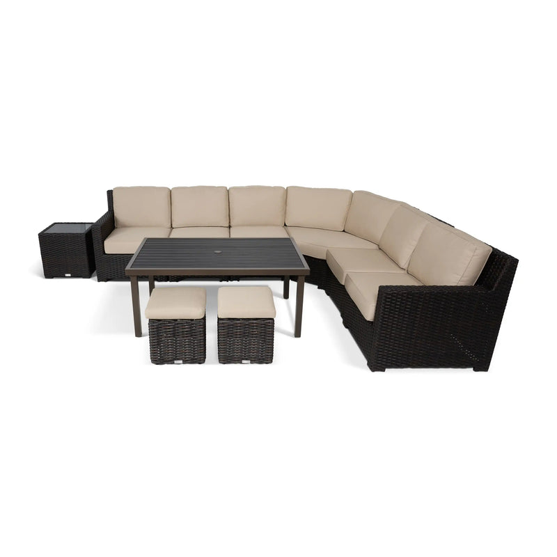 St. Kitts Woven 10 Piece Sectional Conversation Chat  Group - The Great Escape