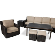 St. Kitts Woven 11 Piece Sectional Conversation Chat  Group - The Great Escape
