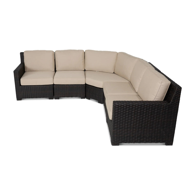 St. Kitts Woven 5 Piece Sectional Group - The Great Escape
