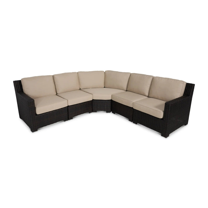 St. Kitts Woven 5 Piece Sectional Group - The Great Escape