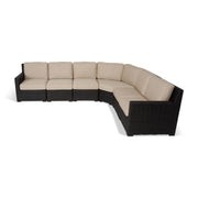 St. Kitts Woven 6 Piece Sectional Group - The Great Escape