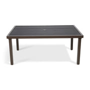 Mesa 36x58 Inch Rectangle Poly Slat Conversation Table - The Great Escape