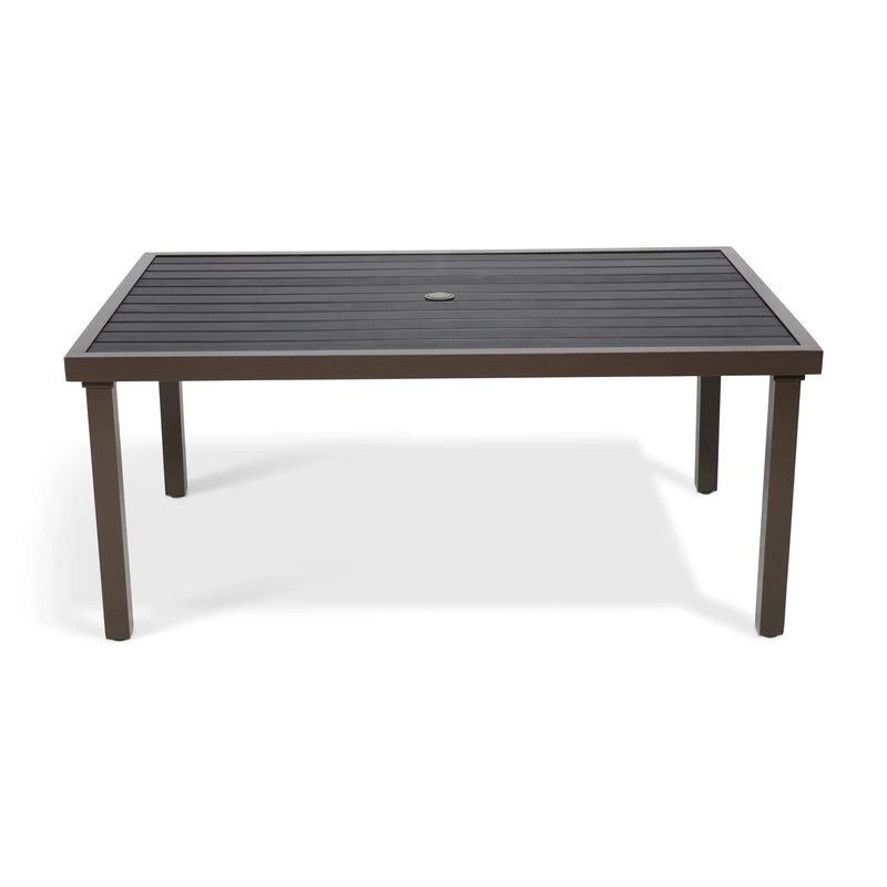 Mesa 36x58 Inch Rectangle Poly Slat Conversation Table - The Great Escape