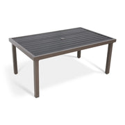 Mesa 36x58 Inch Rectangle Poly Slat Conversation Table - The Great Escape