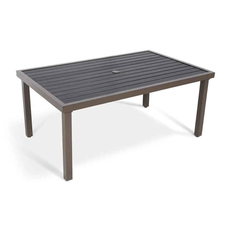 Mesa 36x58 Inch Rectangle Poly Slat Conversation Table - The Great Escape