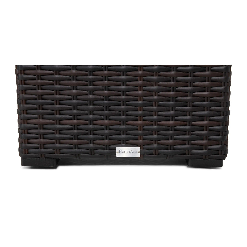 St Kitts 20 Inch Square End Table With Print Glass - The Great Escape