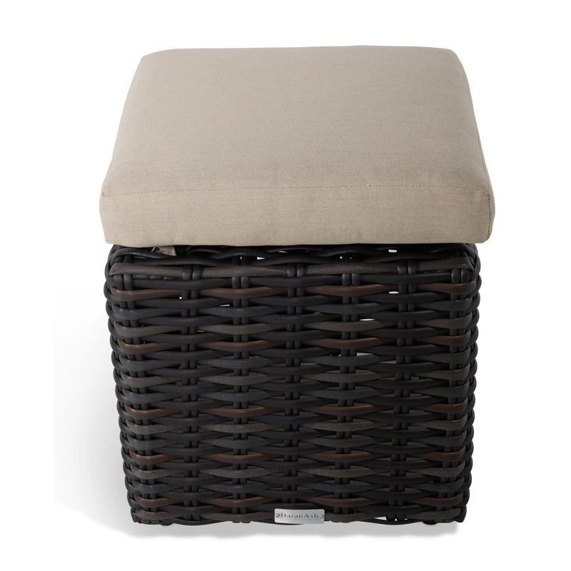 St Kitts Woven Cube Ottoman - The Great Escape