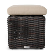 St Kitts Woven Cube Ottoman - The Great Escape