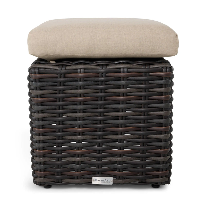 St Kitts Woven Cube Ottoman - The Great Escape