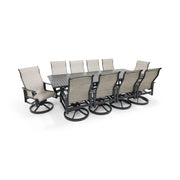 Stirling 11 Piece Sling Dining Group W/ 44"x112" Rect. Table - The Great Escape