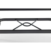 42x76 Inch Oval Black Farnham Slat Dining Table - The Great Escape