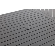42x76 Oval Black Farmhouse Slat Counter Height Table - The Great Escape
