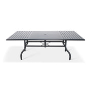 44x84 Inch Rectangle Black Farnham Slat Table - The Great Escape