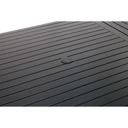 44x84 Inch Rectangle Black Farnham Slat Table - The Great Escape
