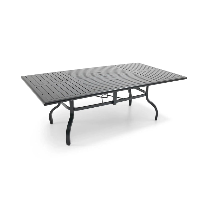 44x84 Inch Rectangle Black Farnham Slat Dining Table - The Great Escape