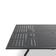 44x84 Inch Rectangle Black Farnham Slat Dining Table - The Great Escape